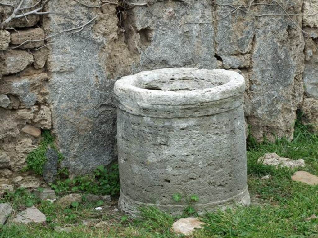 VII.3.11 Pompeii. March 2009. Puteal near east wall of atrium.