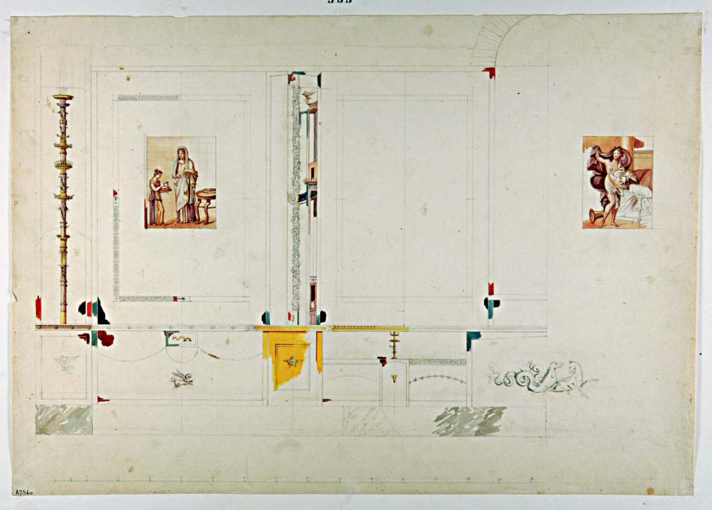 VII.4.31/51 Pompeii. Preparation drawing of painting of east wall of apsidal exedra, attributed to Antonio Ala,
Now in Naples Archaeological Museum. Inventory number ADS 610.
Photo © ICCD. http://www.catalogo.beniculturali.it
Utilizzabili alle condizioni della licenza Attribuzione - Non commerciale - Condividi allo stesso modo 2.5 Italia (CC BY-NC-SA 2.5 IT)
