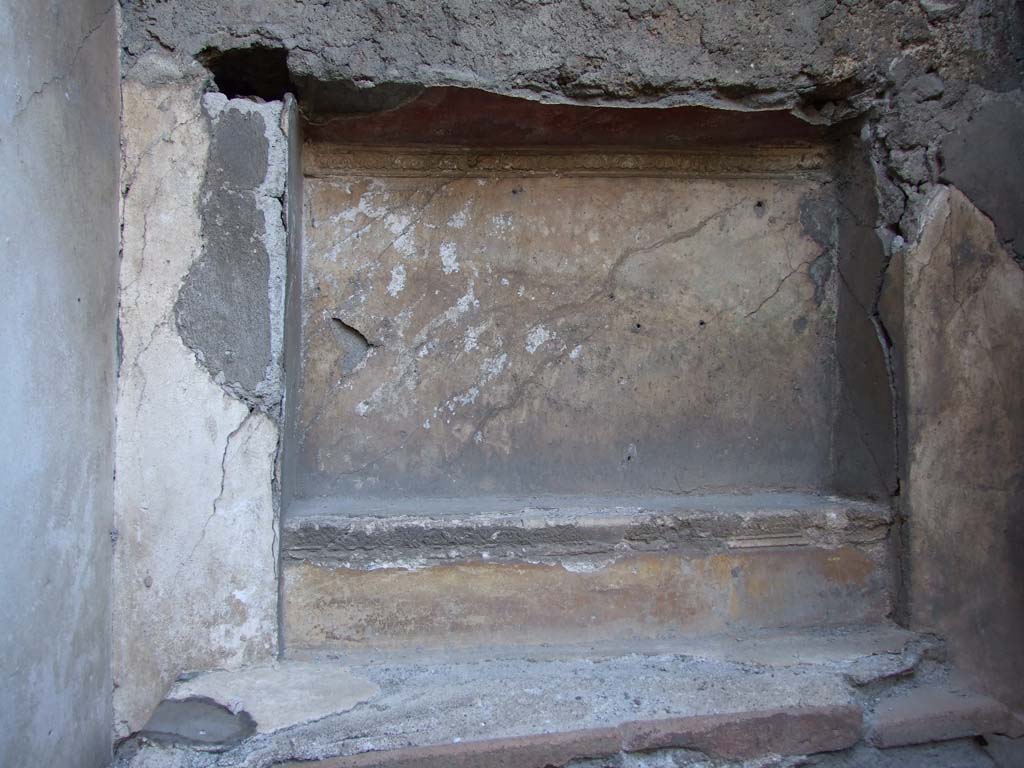 VII.4.31/51 Pompeii. March 2009. Room 39, rectangular niche.