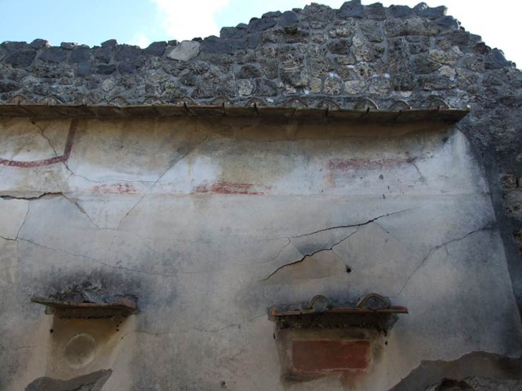 VII.4.31 Pompeii.  March 2009.  Room 21. Triclinium.  South wall.