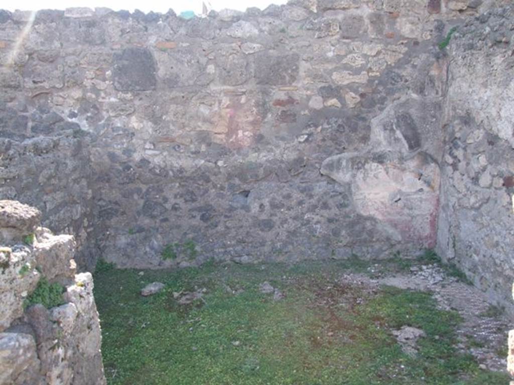 VII.4.31 Pompeii.  March 2009.  Room 4. Cubiculum.  West wall.