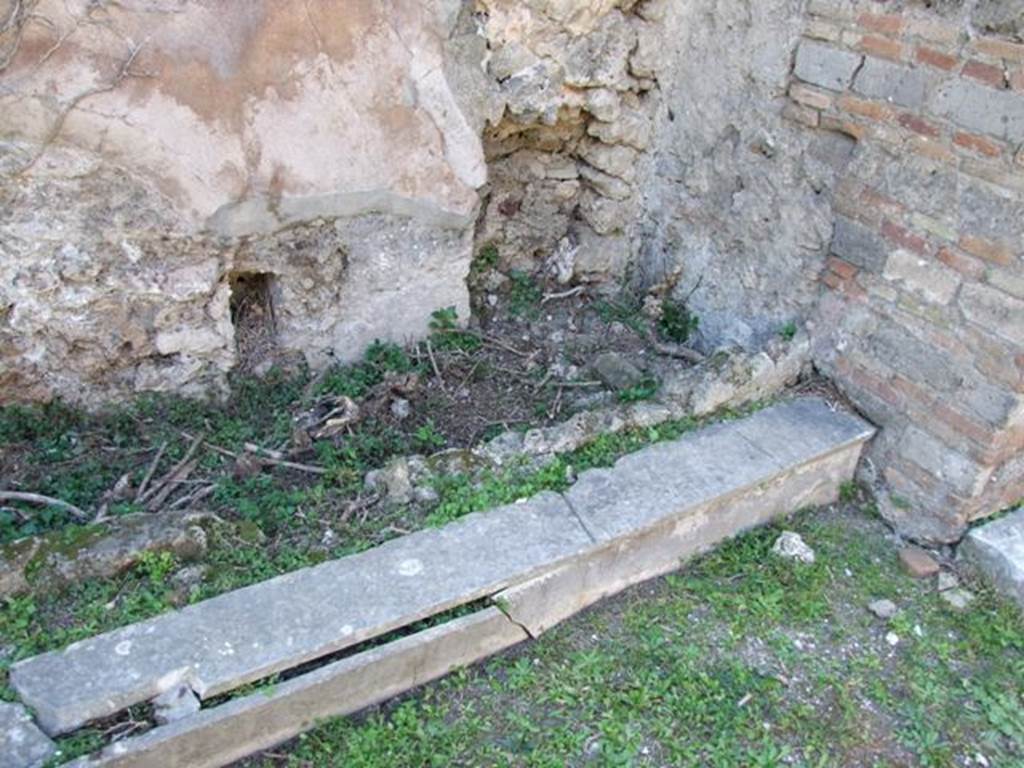 VII.4.56 Pompeii.  March 2009.  Room 9. Tablinum.  North end of West wall.