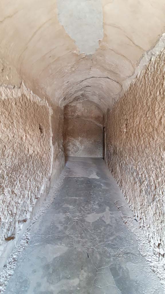 VII.5.24 Pompeii. August 2021. Looking west along entrance corridor (10). 
Foto Annette Haug, ERC Grant 681269 DÉCOR.
