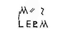 22. Dall'altro in lettere nere alte m. 0,020: 