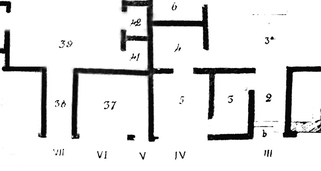 VII.6.4-6 Pompeii. 1910 plan. By Spano.
See Notizie degli Scavi di Antichit�, 1910, fig. 1, p. 437.
