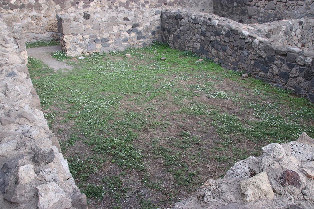 VII.7.2 Pompeii. October 2024. Looking south-east across area “f”. Photo courtesy of Klaus Heese.