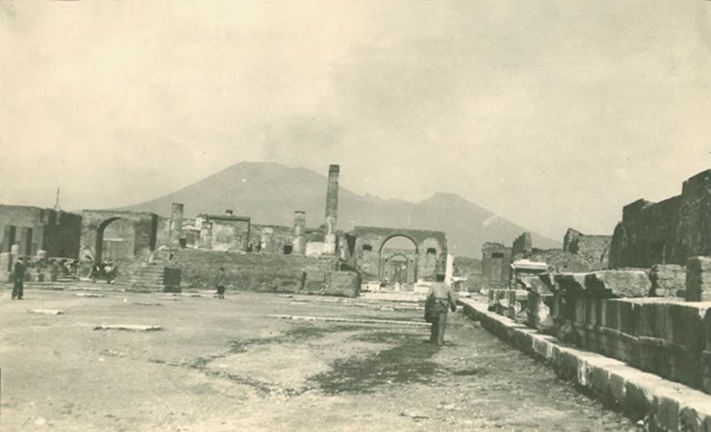 VII.8 Pompeii Forum. c.1900. Looking north. Photo courtesy of Rick Bauer.