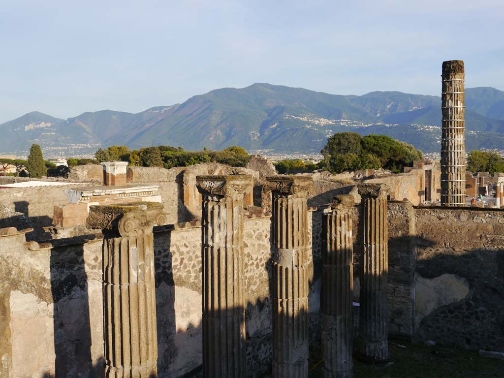 VII.8.01 Pompeii. September 2018. Looking south-east along east wall of Temple.
Foto Anne Kleineberg, ERC Grant 681269 DÉCOR.
