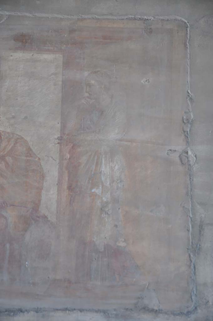 VII.9.7/8 Pompeii. July 2017. Detail of Penelope from west end of north wall.
Foto Annette Haug, ERC Grant 681269 DÉCOR.
