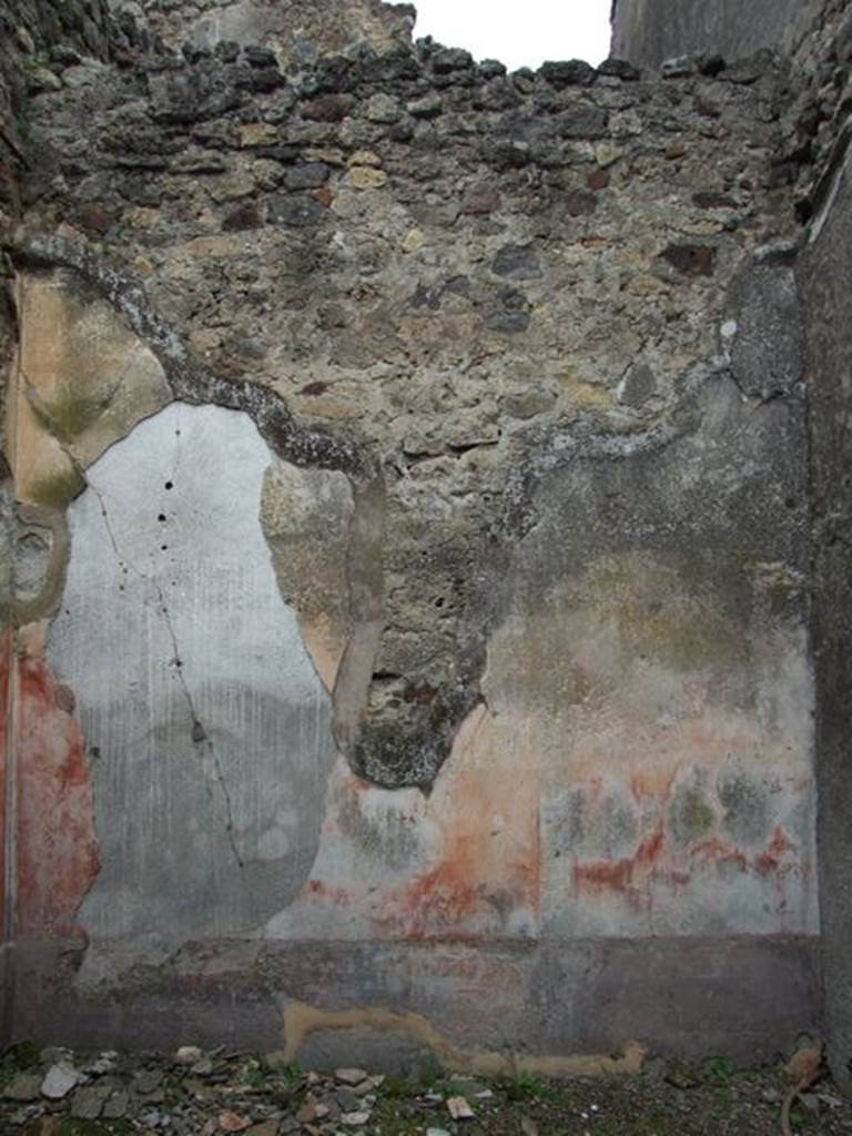 VII.11.14 Pompeii. March 2009. Room 3. Triclinium. North wall.