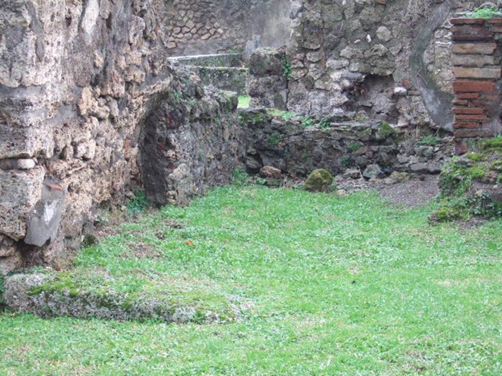 VII.12.1 Pompeii. December 2004. Area on east side of oven.