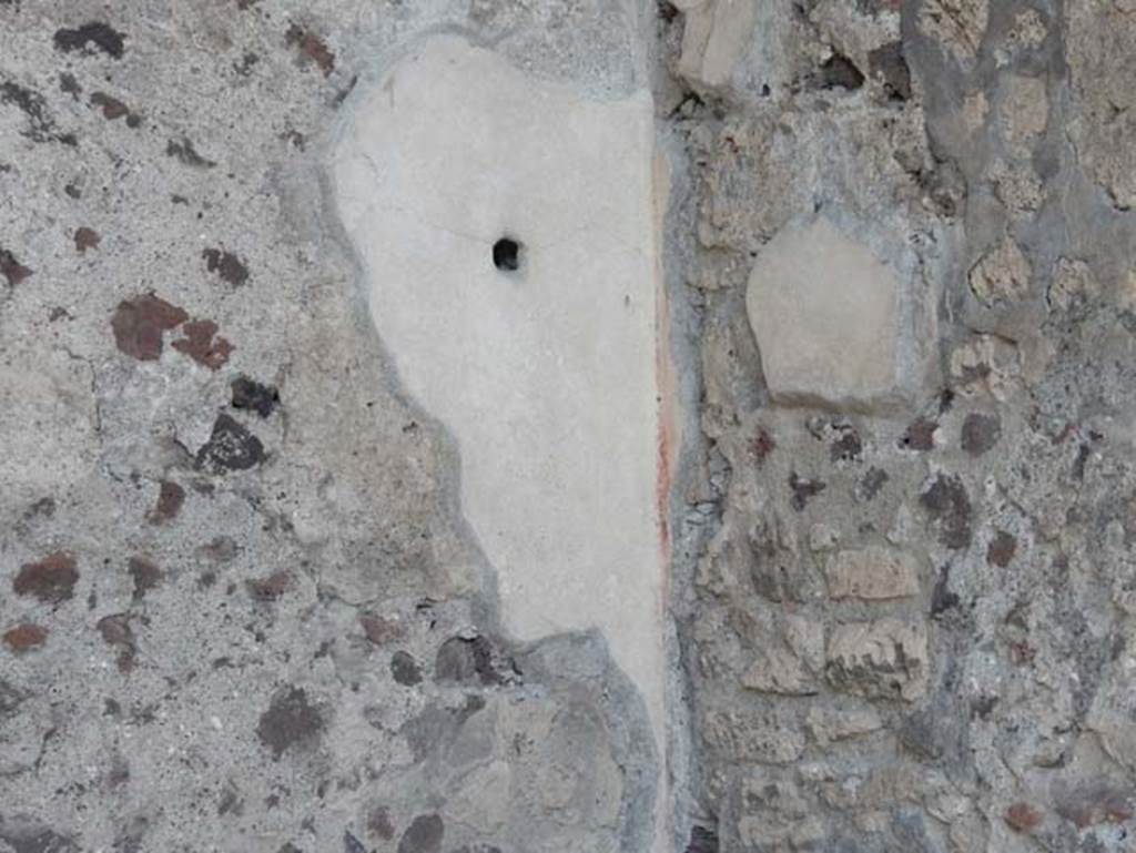VII.15.2 Pompeii. May 2018. West wall in north-west corner of west ala. Photo courtesy of Buzz Ferebee.