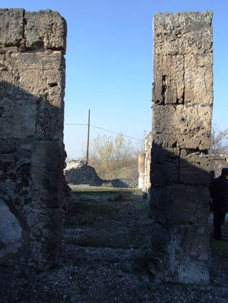 VII.15.2 Pompeii. December 2007. Entrance to room on west side of Tablinum.