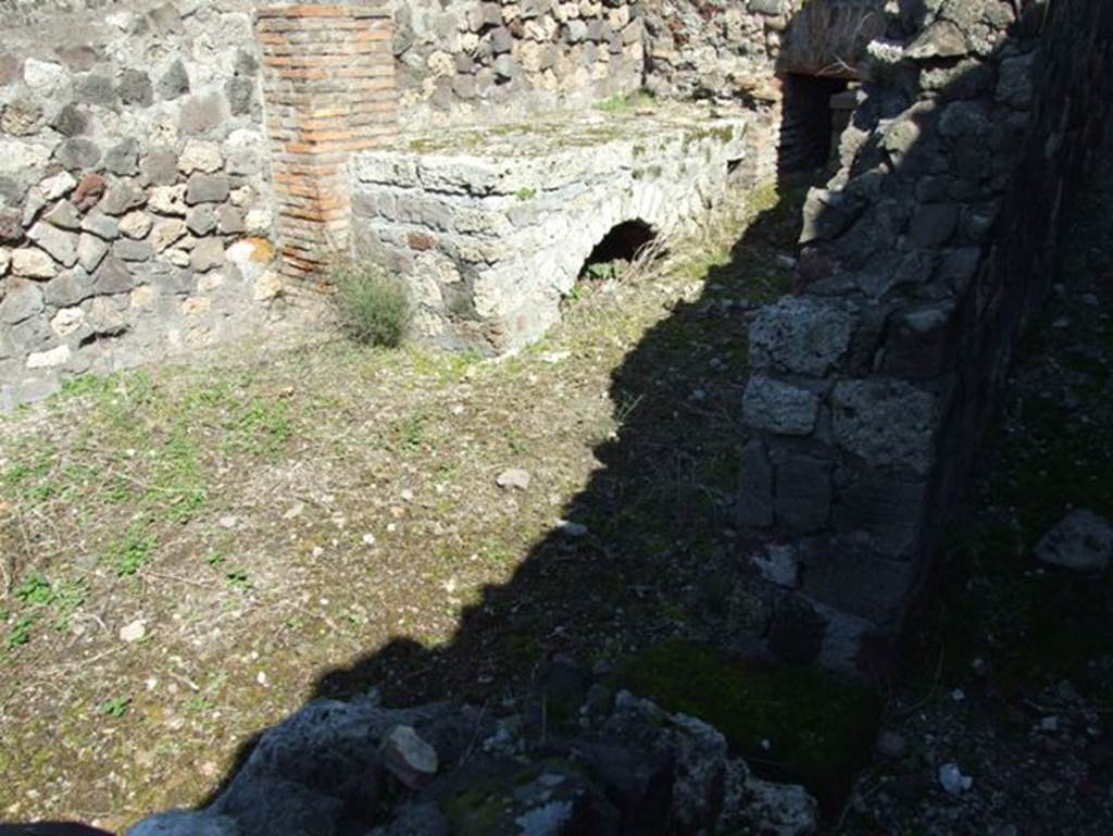 VII.15.2 Pompeii.  March 2009. Kitchen.  Hearth.