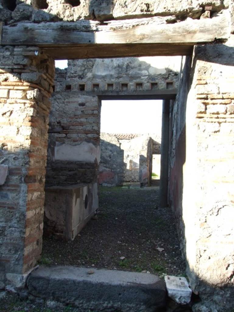 VII.15.5 Pompeii. December 2007. Looking north from doorway.