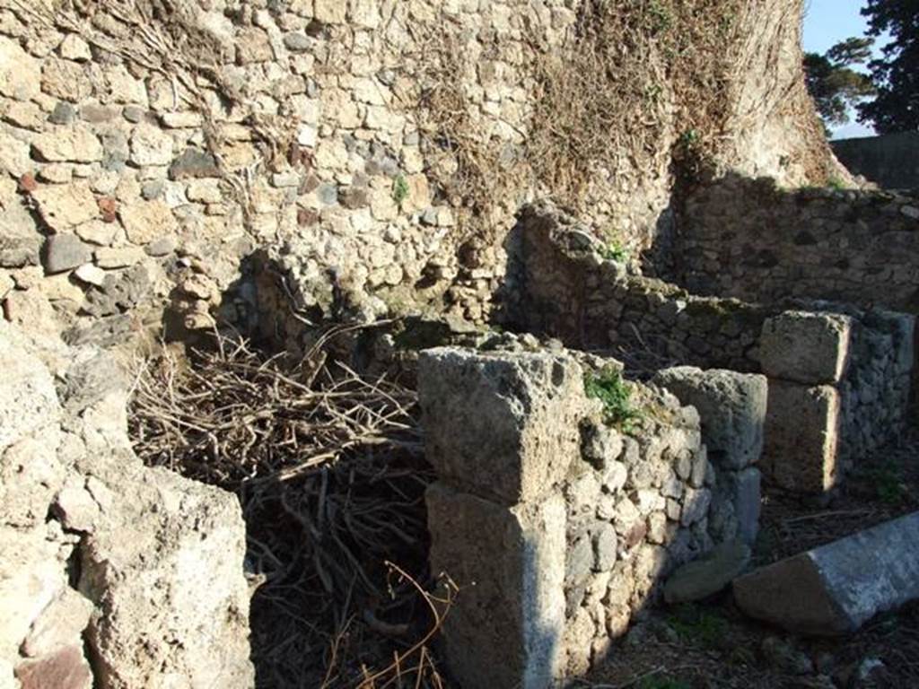 VII.16.1 Pompeii. December 2007. Courtyard and three small rooms in north west corner. These are now only accessible from VII.16.12.