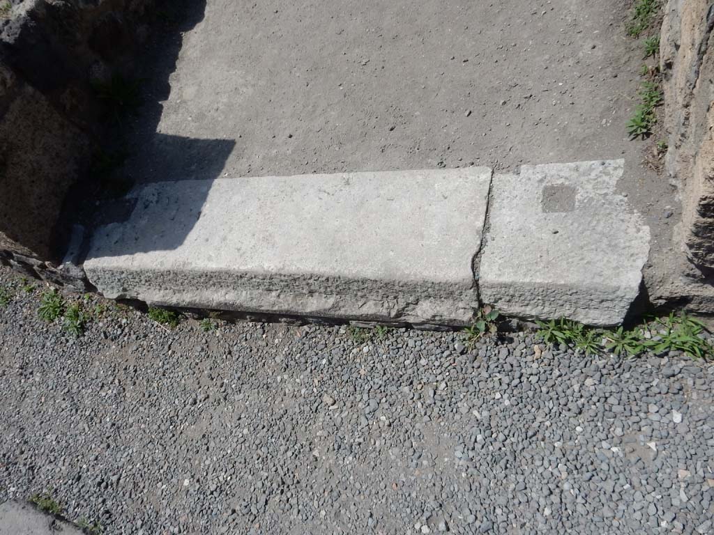 VII.16.10 Pompeii. June 2019. Doorway threshold. Photo courtesy of Buzz Ferebee.