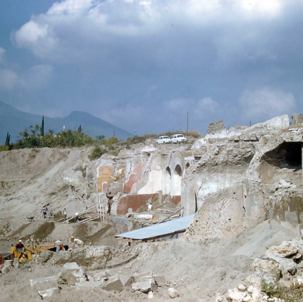VII.16.22 Pompeii. November 1961. 
Looking north during excavations of Insula Occidentalis. Photo courtesy of Rick Bauer.
