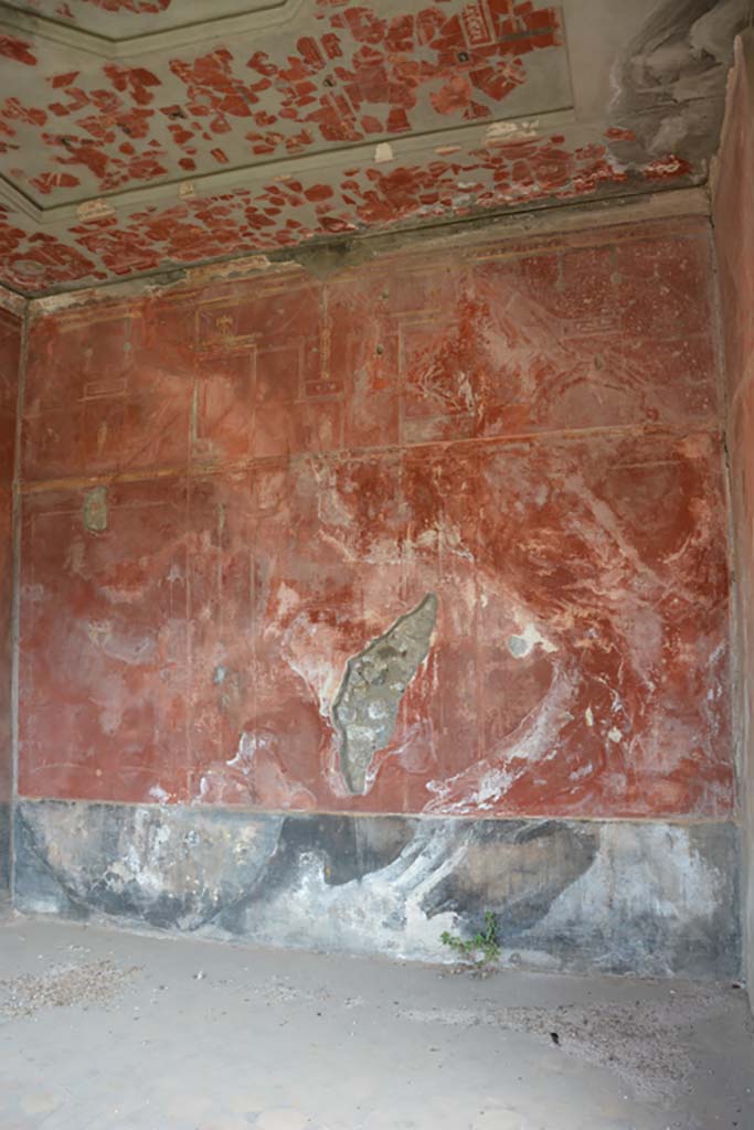 VII.16.22 Pompeii. October 2018 Oecus 48, looking towards east wall and ceiling.
Foto Annette Haug, ERC Grant 681269 D�COR.
