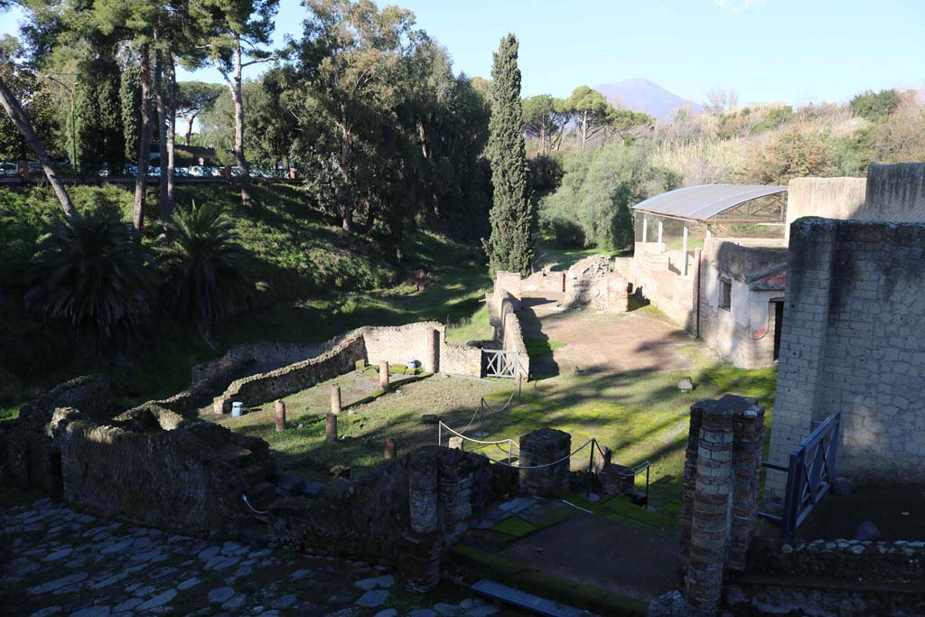 VII.16.a, Pompeii. December 2018. Looking north across Suburban Baths. Photo courtesy of Aude Durand.