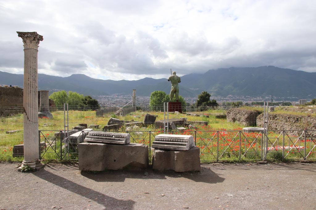 VIII.1.3 Pompeii. May 2024. Looking south across site of Temple. Photo courtesy of Klaus Heese.