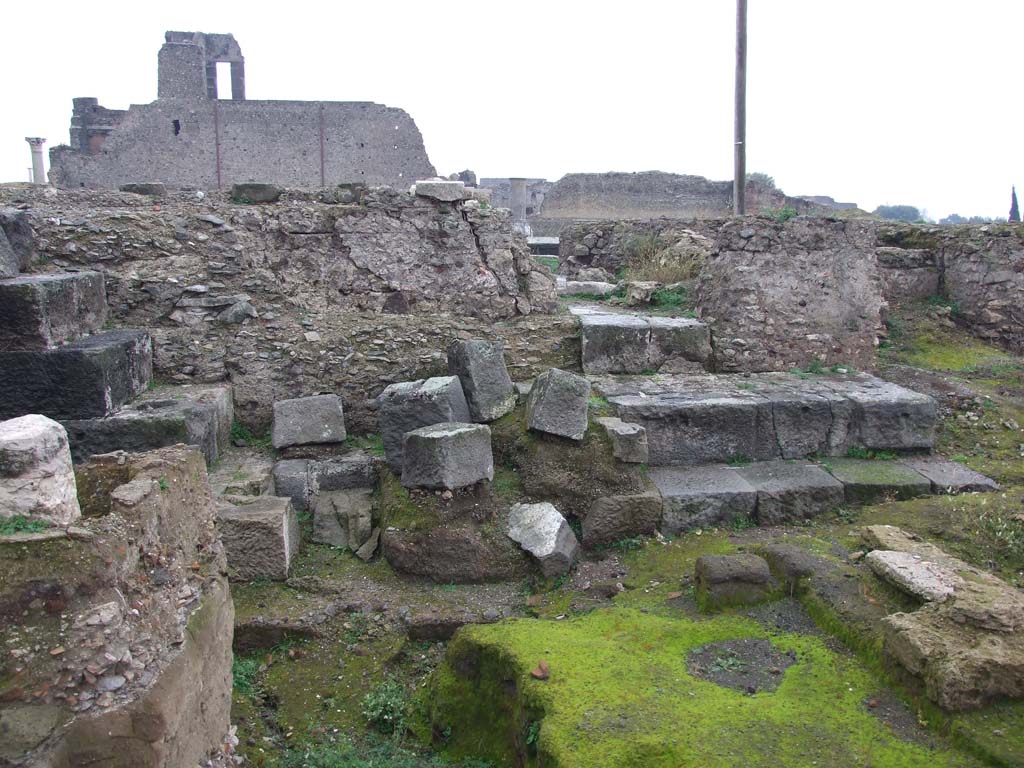 VIII.1.3 Pompeii. December 2007. Looking east at north-west corner.