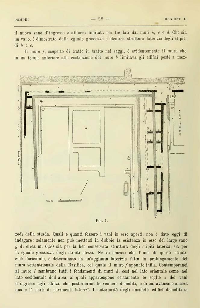 VIII.1.3 Pompeii. Notizie degli Scavi di Antichit�, 1900, Page 28.