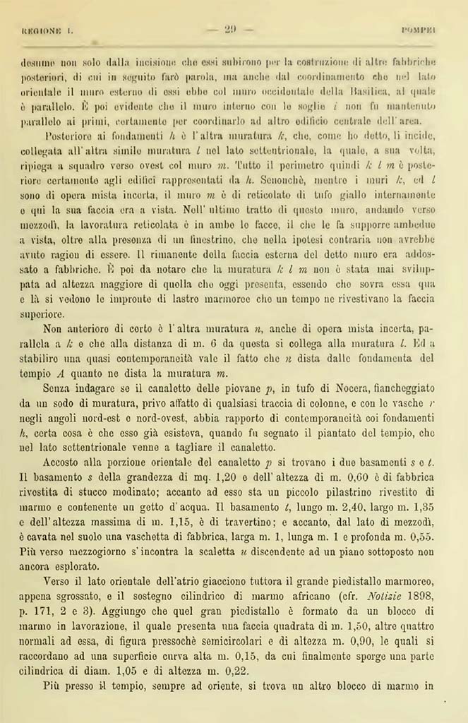 VIII.1.3 Pompeii. Notizie degli Scavi di Antichit�, 1900, Page 29.