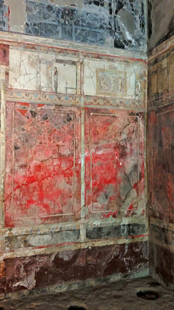 VIII.1.a, Pompeii. 2016/2017. 
Looking towards south end of east wall. Photo courtesy of Giuseppe Ciaramella.
