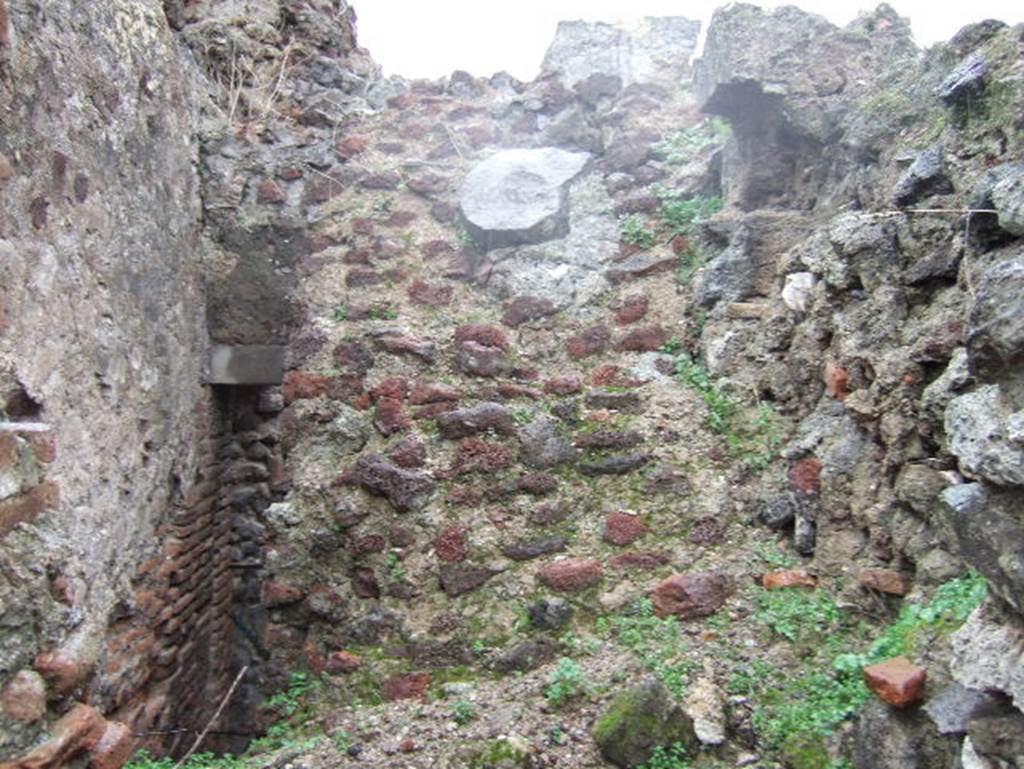 VIII.2.1 Pompeii. December 2005. Area in north-east corner of peristyle garden, looking north. 