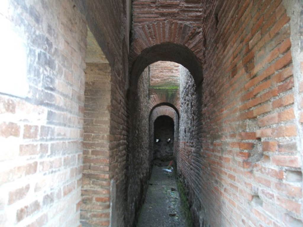 VIII.2.9 Pompeii. December 2004. Passageway, looking south.