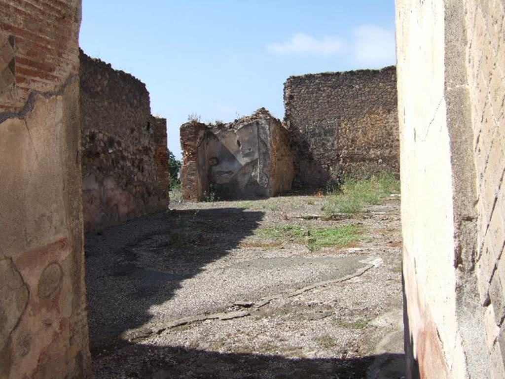 VIII.2.18 Pompeii. September 2005. South side of atrium with doorway to VIII.2.20.