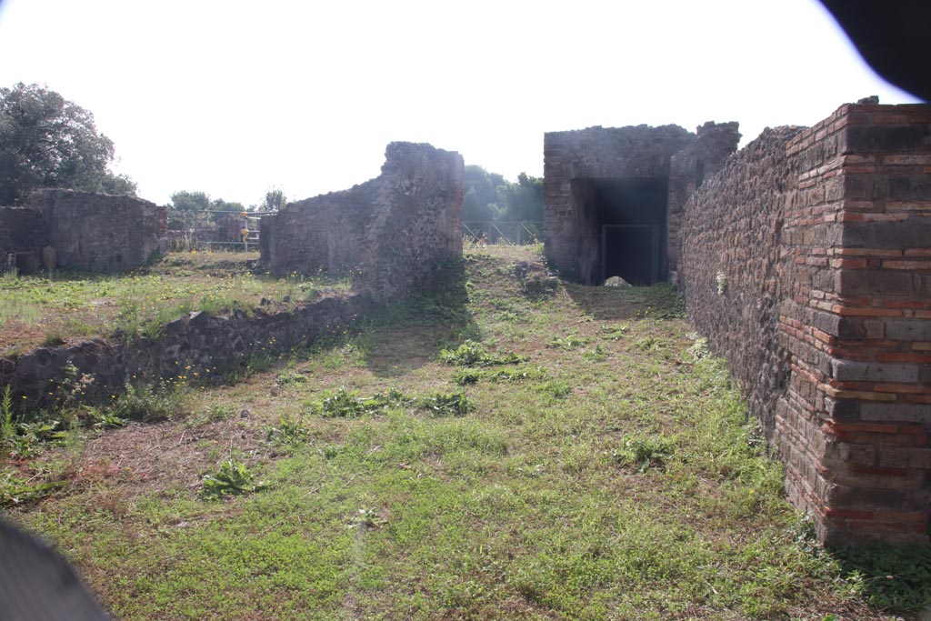 VIII.2.36 Pompeii. October 2023. Looking south towards passageway to lower floors. Photo courtesy of Klaus Heese.