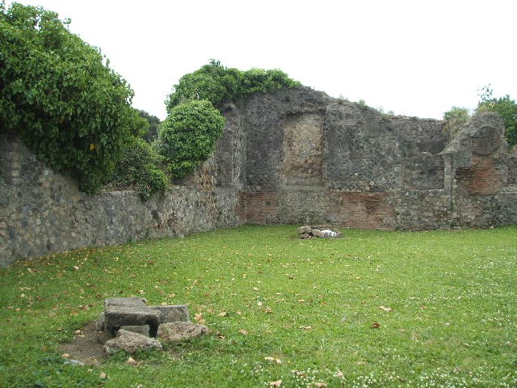VIII.3.1 Pompeii. May 2005. Looking towards south-east corner, from entrance.