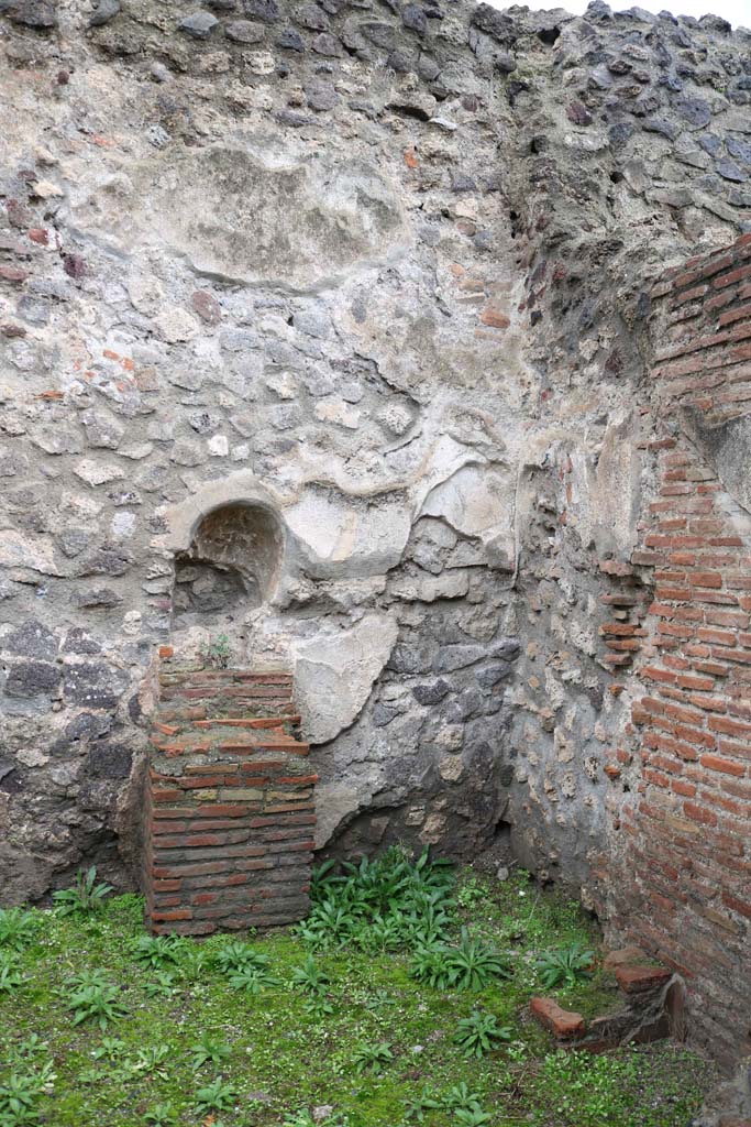 VIII.4.12, Pompeii. December 2018. 
Looking towards north-west corner of kitchen. Photo courtesy of Aude Durand.
