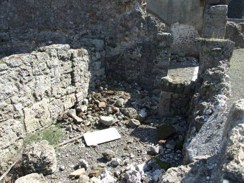 VIII.4.15 Pompeii.  March 2009.  Room 14.  Services area, looking south.