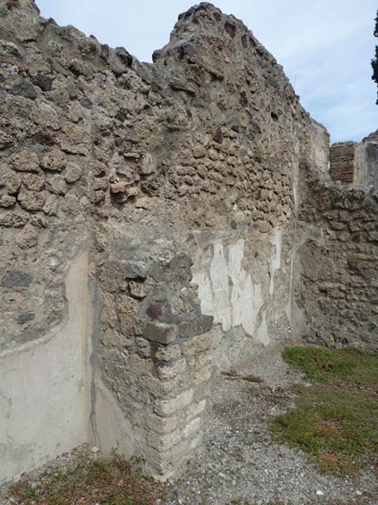 VIII.4.45 Pompeii. September 2015. North wall of the �second� room.