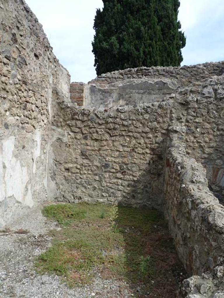 VIII.4.45 Pompeii. September 2015. East wall of the �second� room.