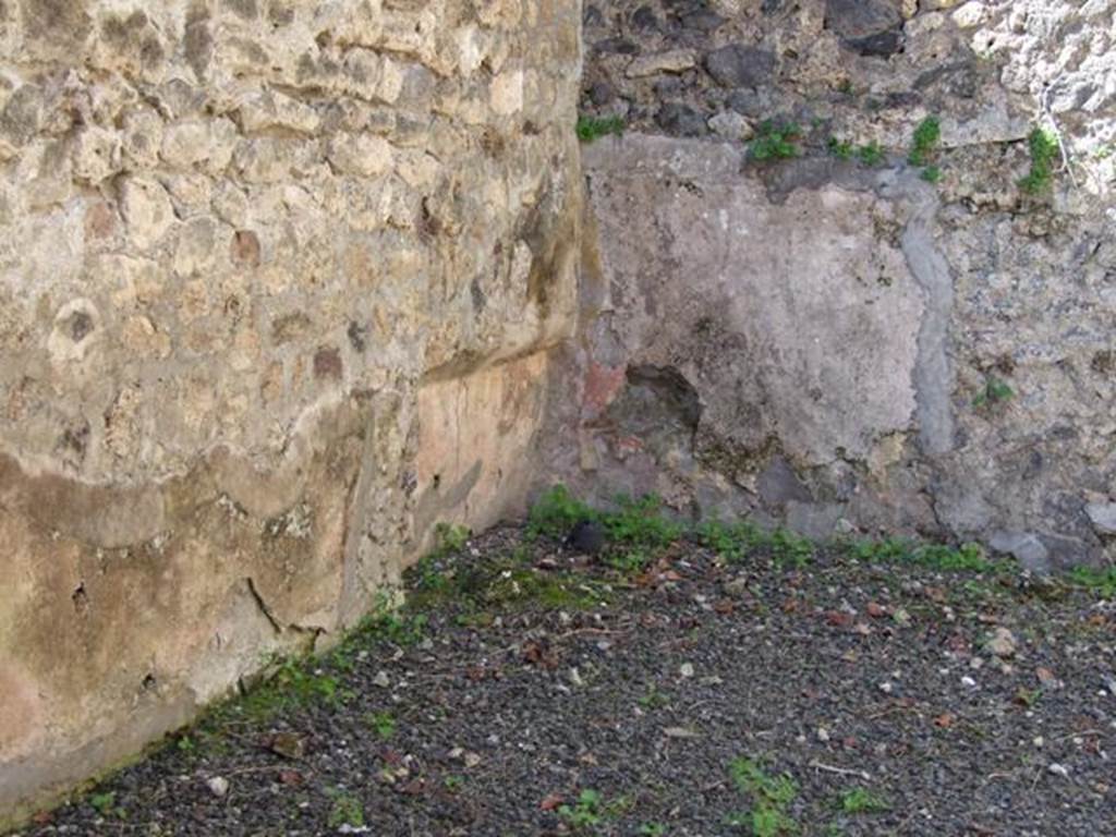 VIII.5.9 Pompeii. March 2009. Room 23. Recess in south west corner.