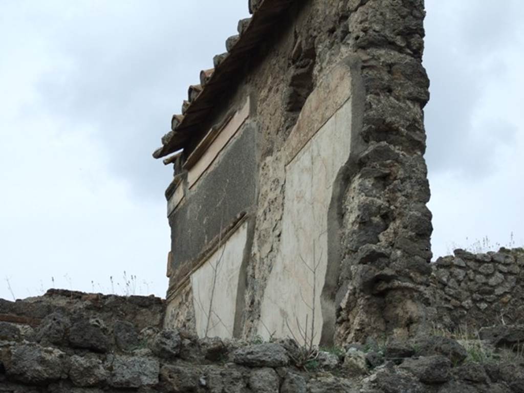 VIII.5.28 Pompeii.  December 2007.  North wall of upper storey in Room 3 on east side of atrium.  Taken from VIII.5.32.