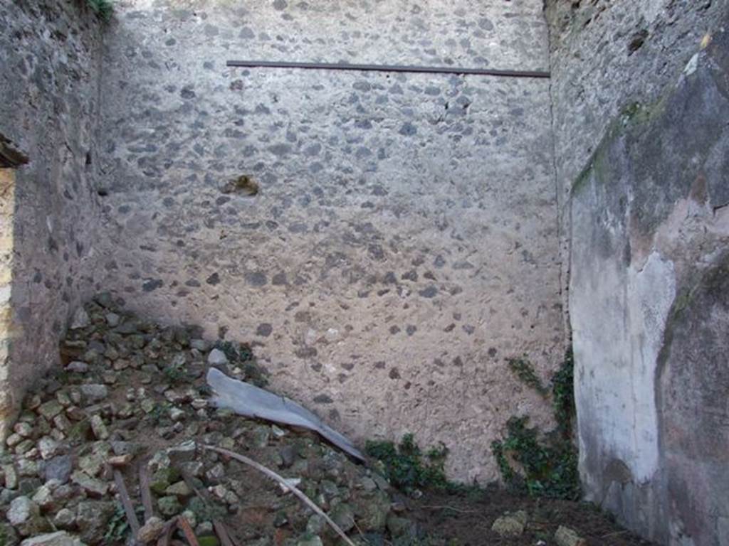 VIII.5.28 Pompeii. March 2009. Room 12, Oecus. South wall.