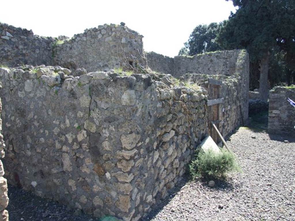 VIII.5.28 Pompeii. March 2009. Looking south along East Portico.