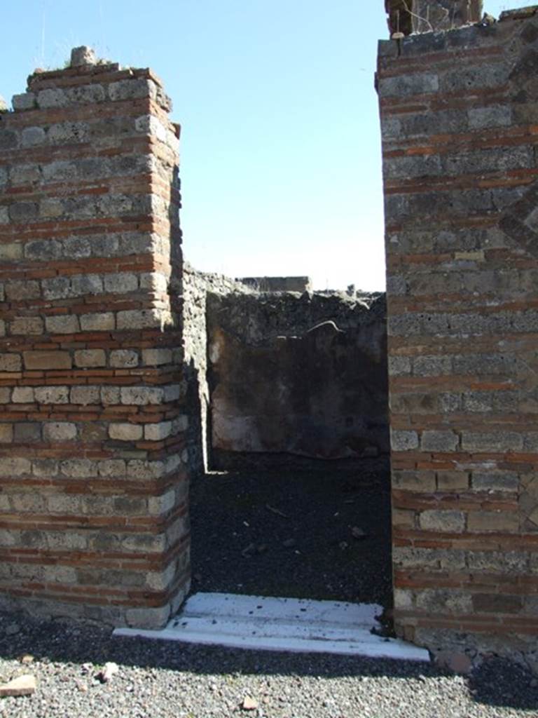 VIII.5.28 Pompeii.  March 2009.  Doorway to Room 2. Small room
