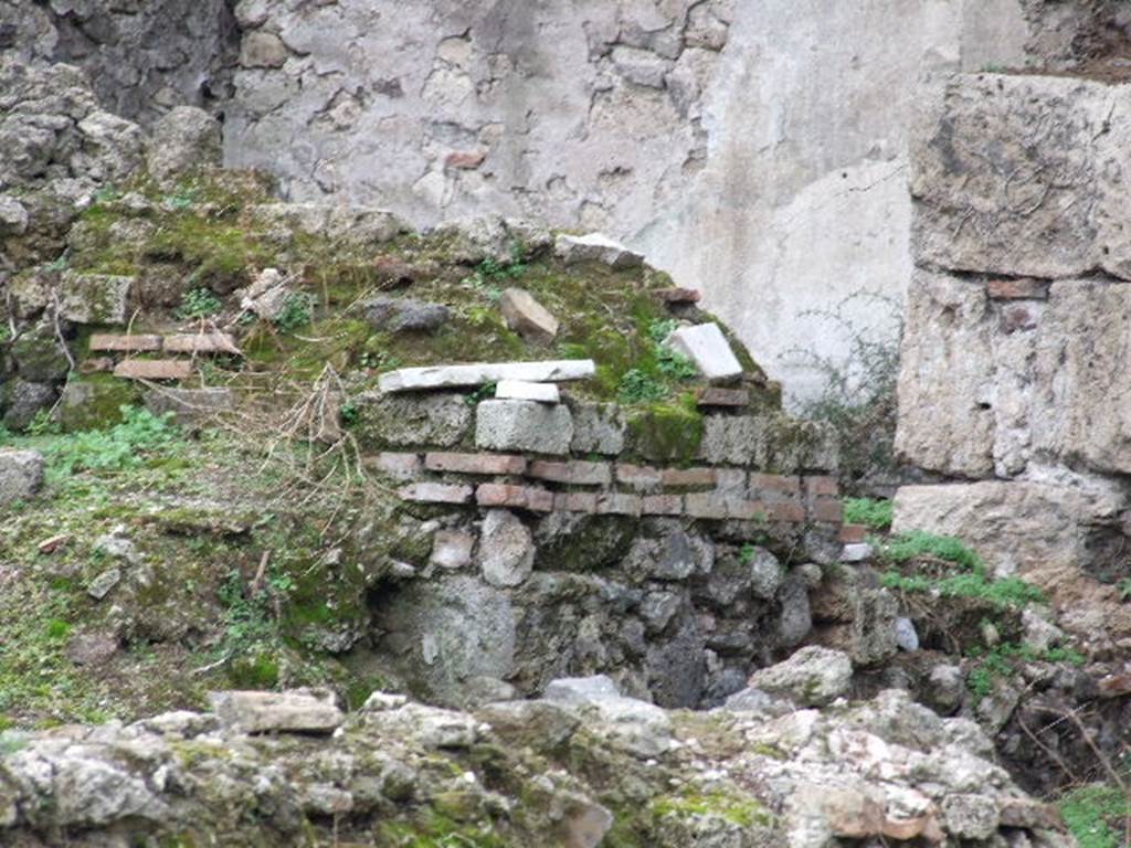 VIII.5.36 Pompeii. December 2006. Looking towards south-west corner, detail.  