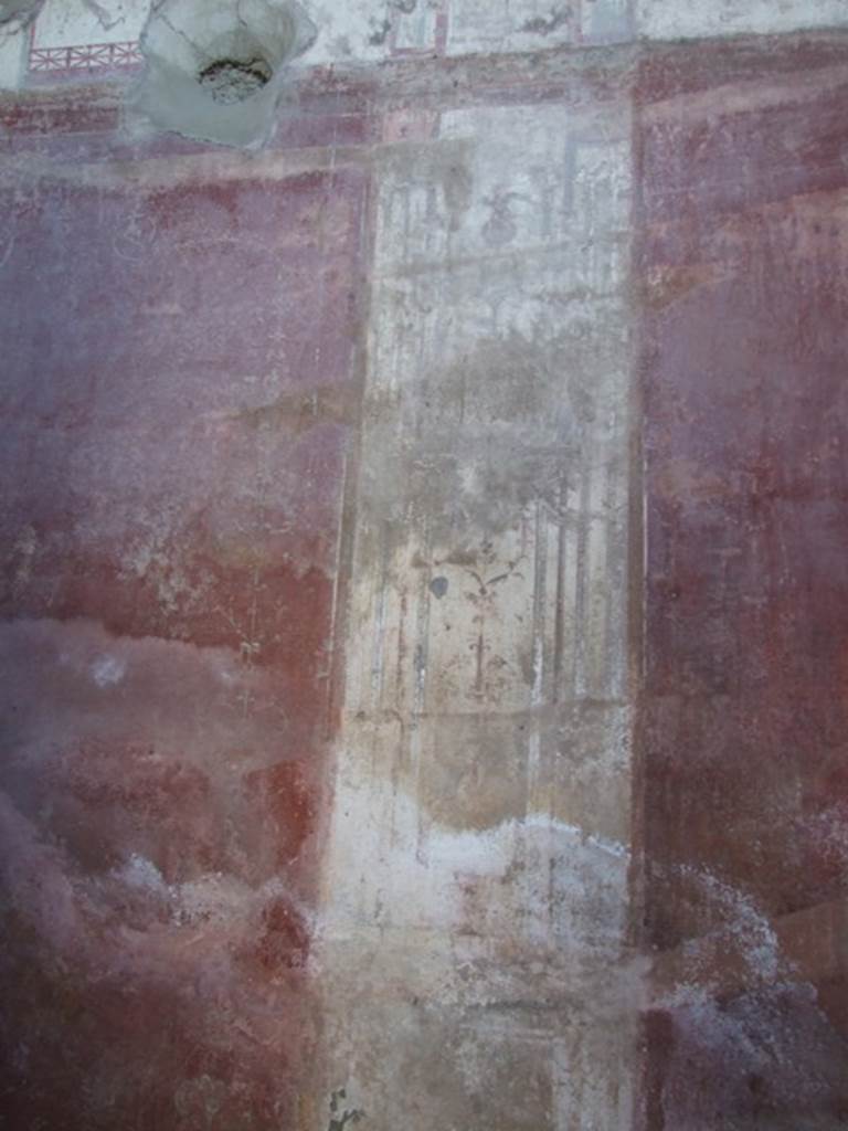 VIII.5.37 Pompeii. March 2009. Room 13. Oecus. South wall. East end.