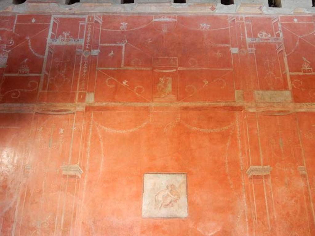 VIII.5.37 Pompeii. May 2017. Room 14, upper centre of south wall after restoration.
Photo courtesy of Buzz Ferebee.