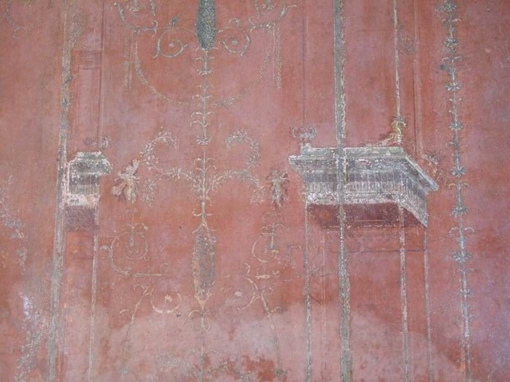 VIII.5.37 Pompeii. March 2009. Room 14. Oecus. South wall. East end.