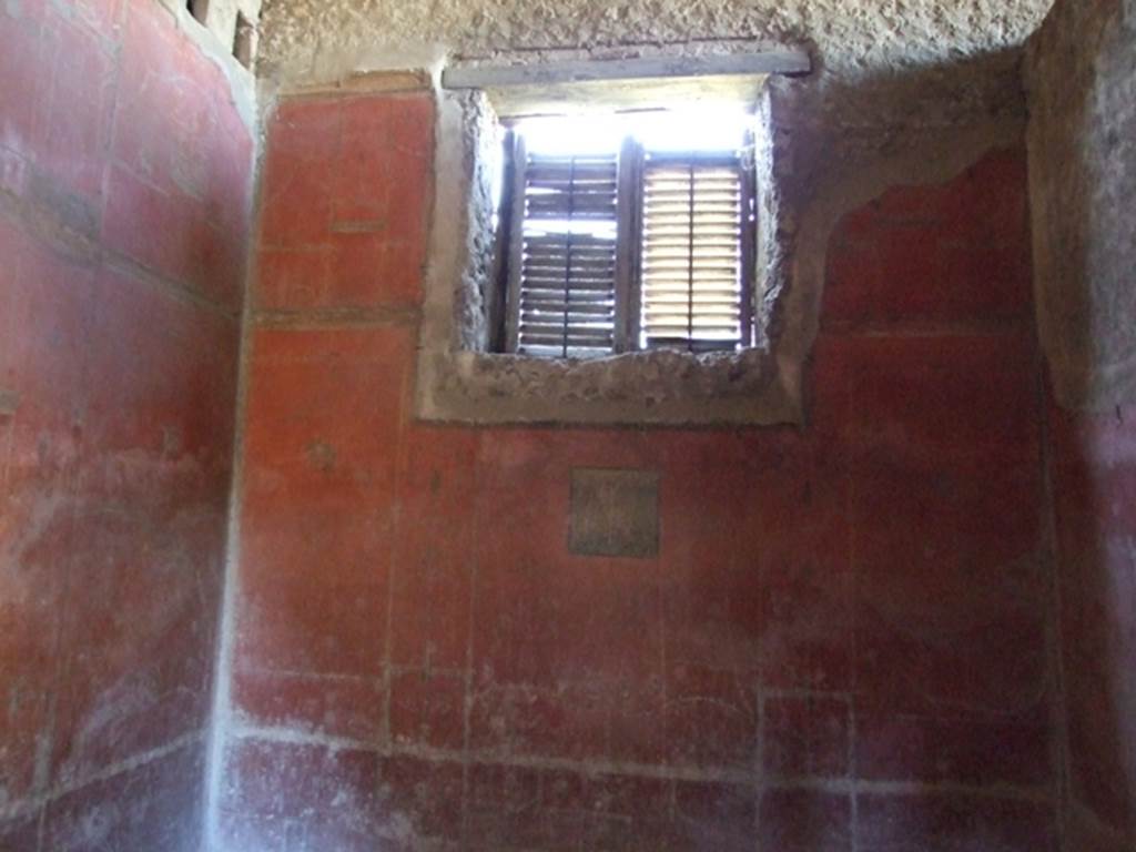 VIII.5.37 Pompeii. March 2009. Room 14. Oecus. West wall.