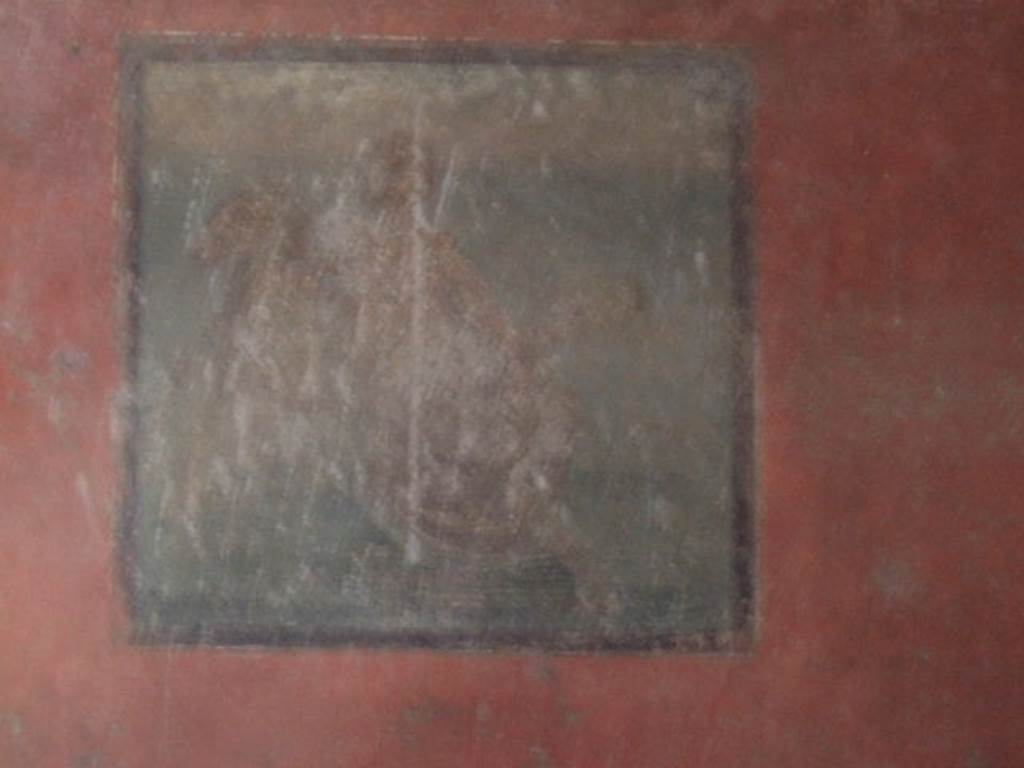 VIII.5.37 Pompeii. September 2005. Room 14, west wall of oecus. Central wall painting showing Phrixus (or Phryxus or Frisso) and the ram. See Bragantini, de Vos, Badoni, 1986. Pitture e Pavimenti di Pompei, Parte 3. Rome: ICCD. (p.356-7)