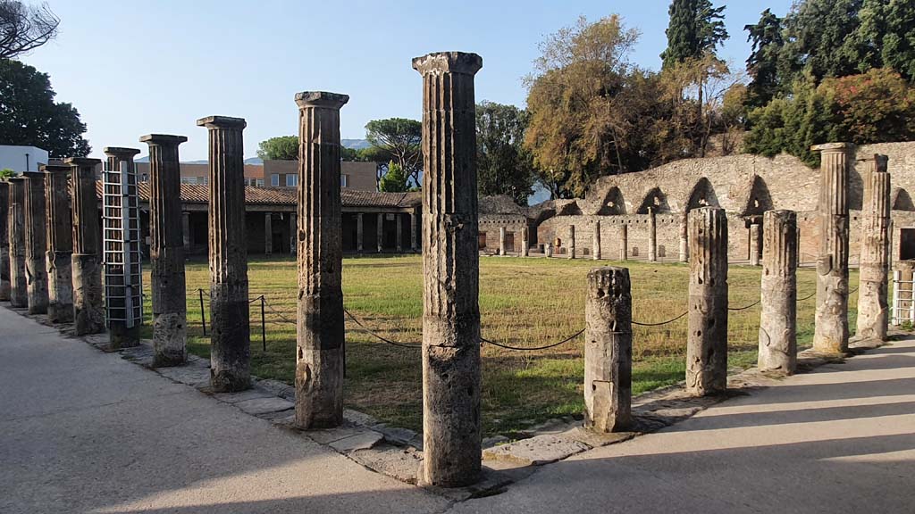 VIII.7.16 Pompeii. August 2021. Looking south-west from north-east corner of portico.
Foto Annette Haug, ERC Grant 681269 DÉCOR.
